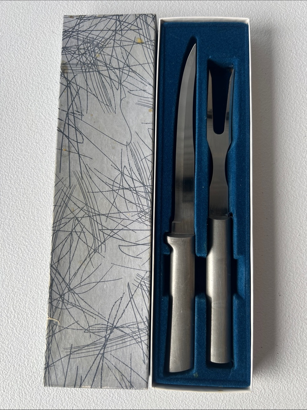 Rada cutlery USA made Stainless Steel Carving Knife and Fork Set - z14